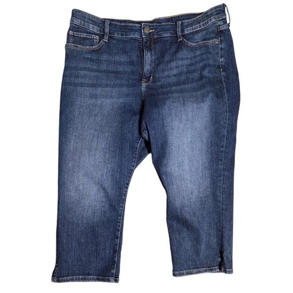 St John's Bay Women's Plus Cropped Jeans Size 18 - Picture 1 of 4